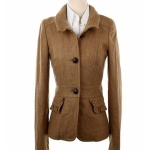 Jcrew ruffle collar jacket